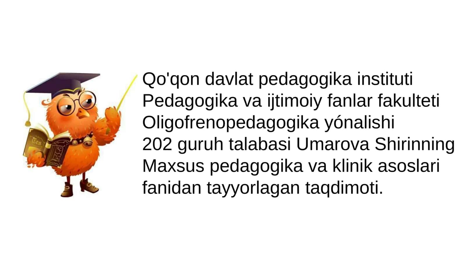 Maxsus pedagogikava klinikasoslari