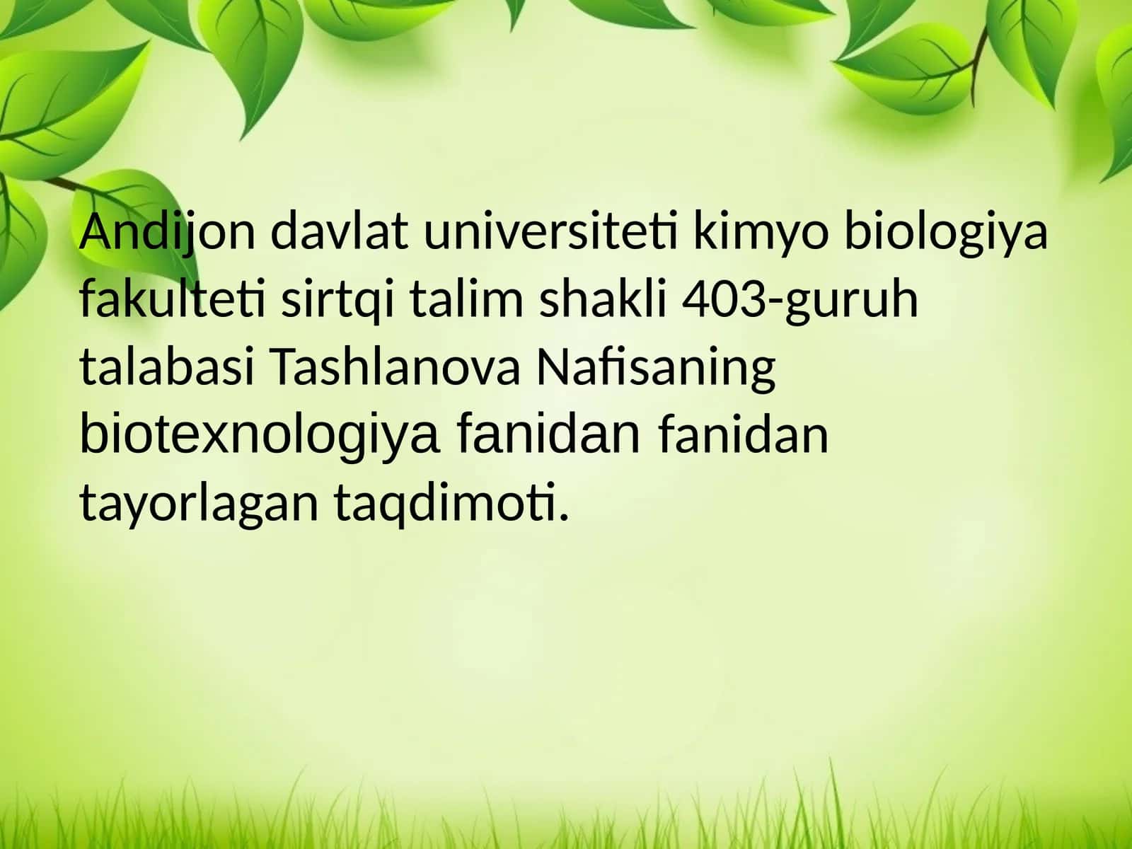 ANTIBIOTIKLAR ISHLAB CHIQARISH