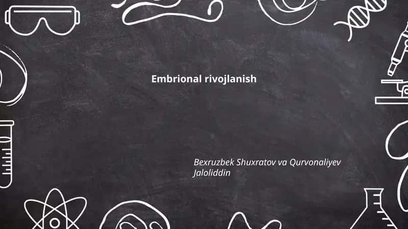 Embrional rivojlanish