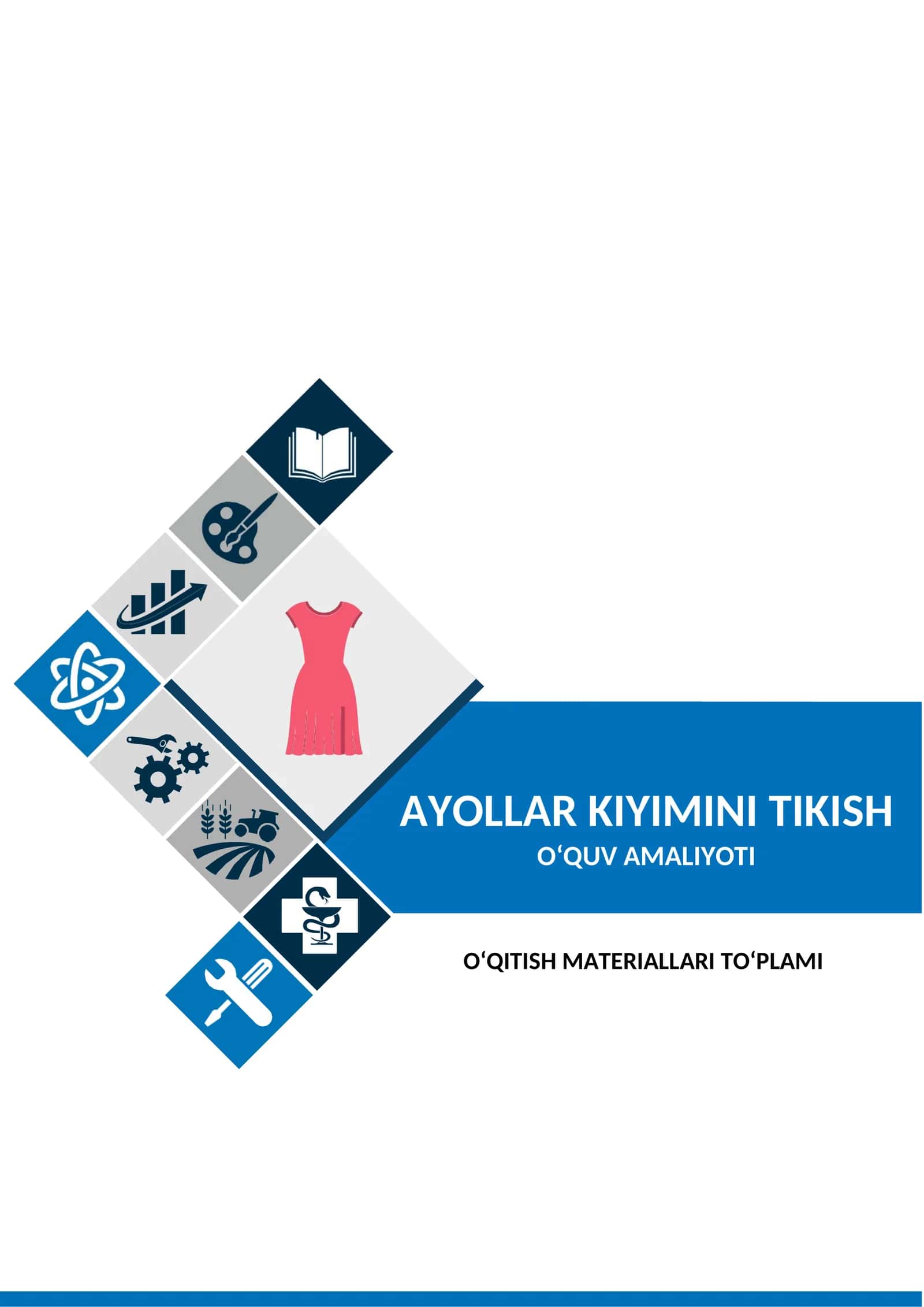 “ Ayollar kiyimini tikish “ o`quv amaliyotidan O‘QITISH MATERIALLARI TO‘PLAMI