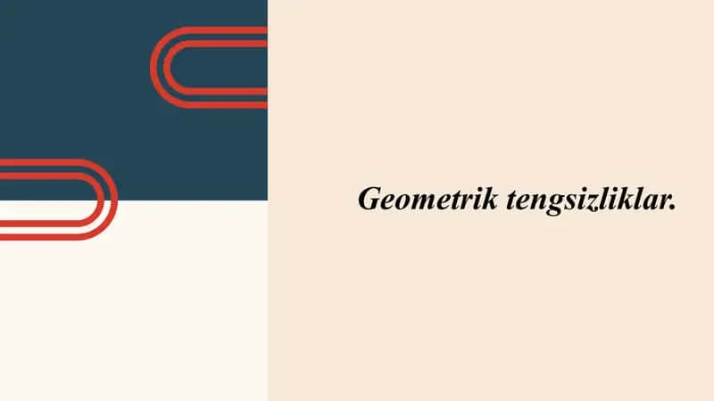 Geometrik tengsizliklar