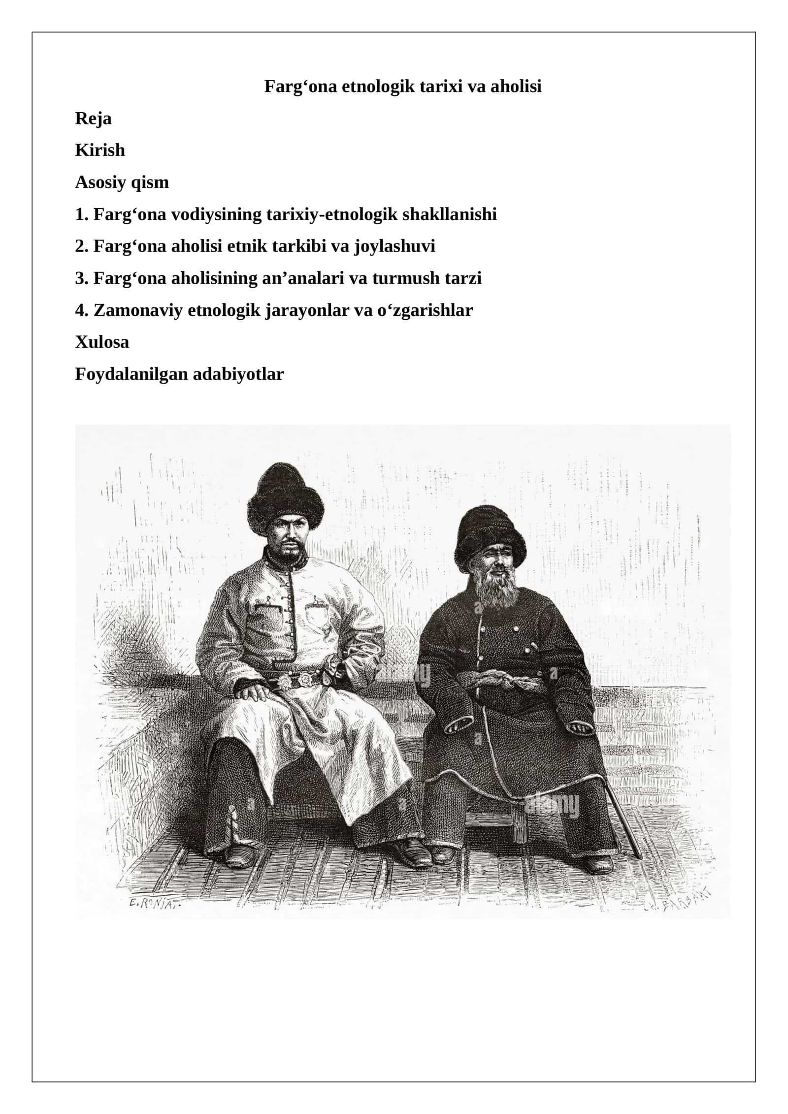 Fargʻona etnologik tarixi va aholisi