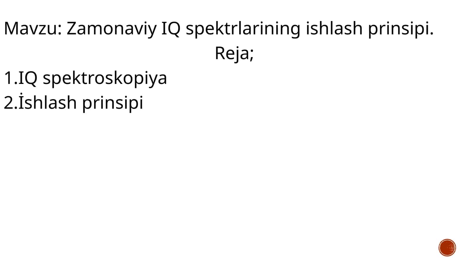 Infraqizil Spektroskopiya