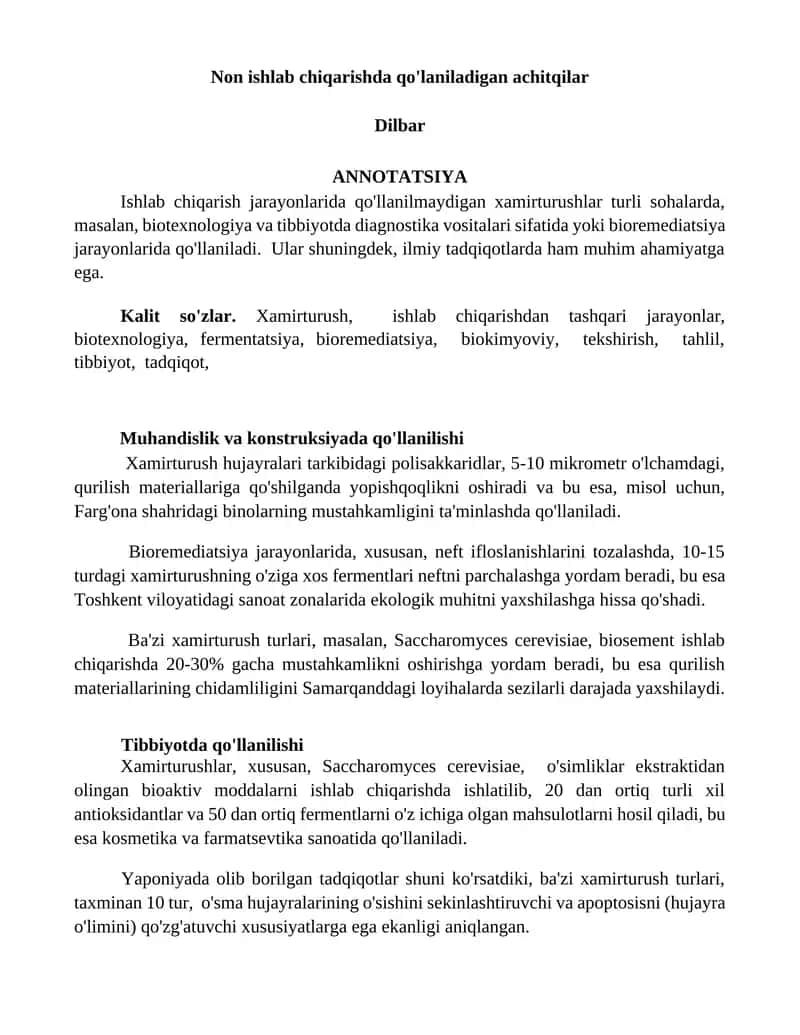 Xamirturushlar