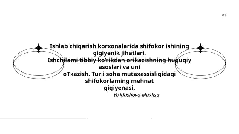 "Ishlab chiqarish korxonalarida shifokor ishining gigiyenik jihatlari"