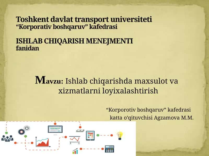 Ishlab chiqarish menejmenti