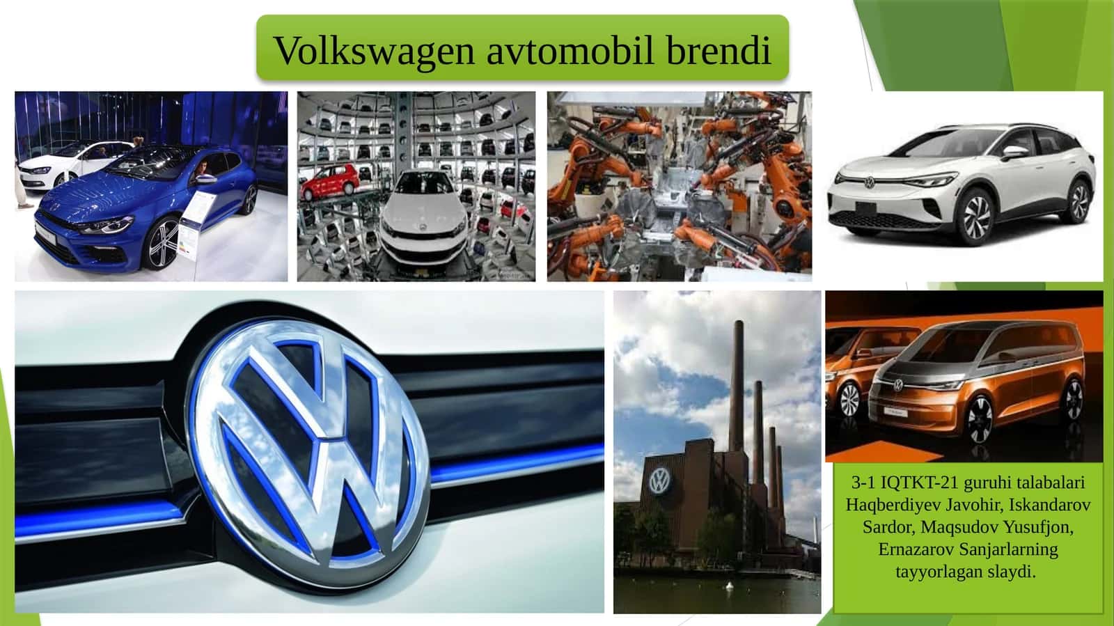 Volkswagen avtomobil brendi