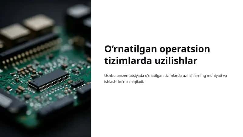 Uzilishlar (Interrupts) tushunchasi