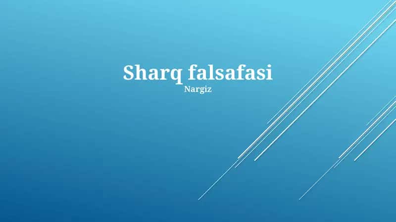 Sharq falsafasi