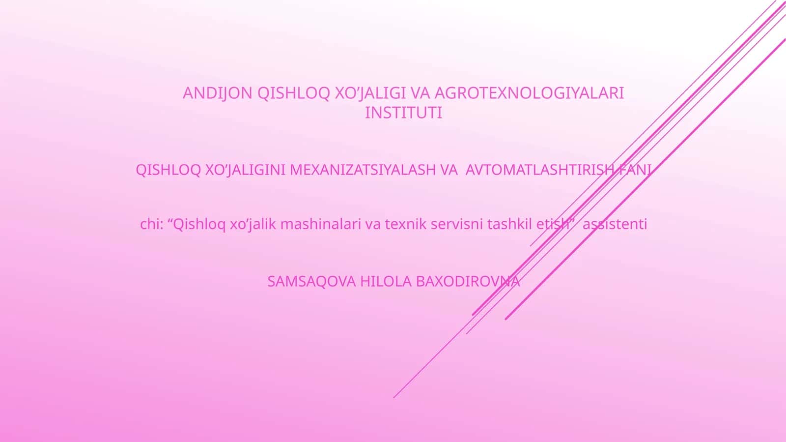 AGREGATLARNI ISHLATISHDAENERGIYA VA YOQILG’ISARFI