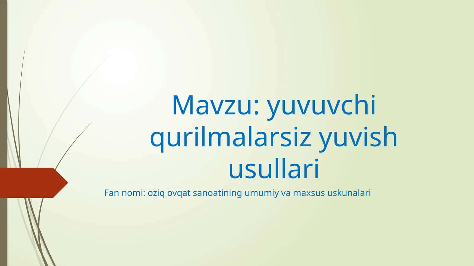 Yuvuvchi qurilmalarsiz yuvish usullari