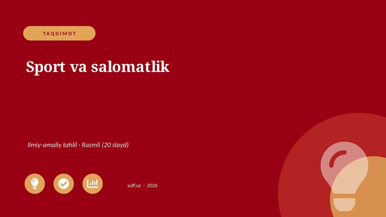 Sport va salomatlik