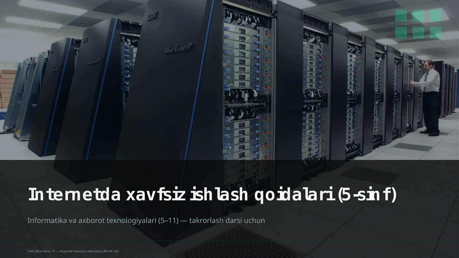 Internetda xavfsiz ishlash qoidalari (5-sinf)
