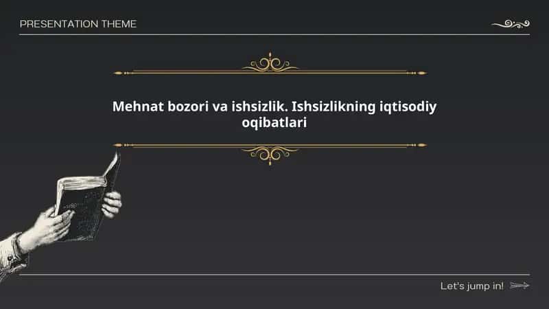 Ishsizlikning iqtisodiy oqibatlari Mehnat bozori va ishsizlik. Ishsizlikning iqtisodiy oqibatlari