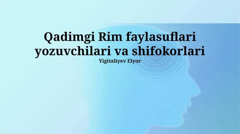 Qadimgi Rim faylasuflari