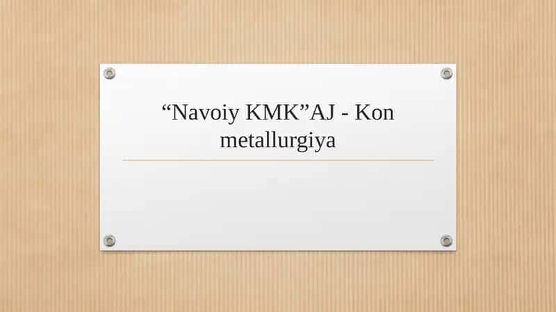 “Navoiy KMK”AJ - Kon metallurgiya