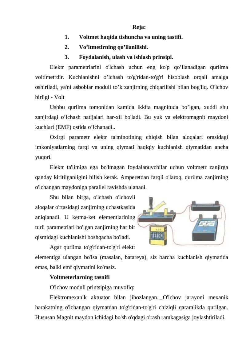 Voltmetr
