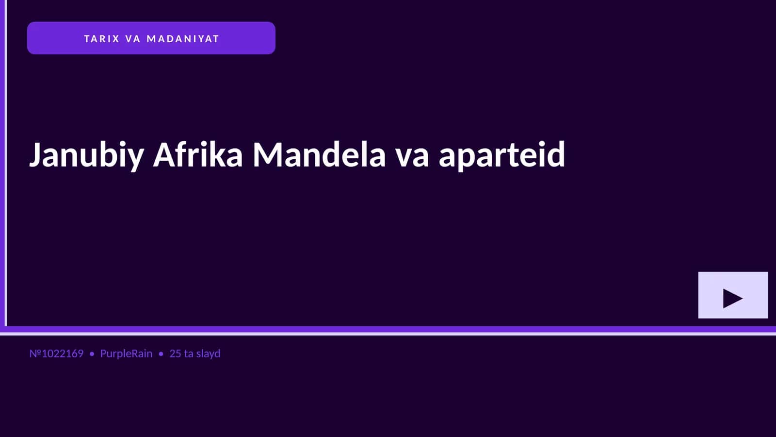 Janubiy Afrika Mandela va aparteid