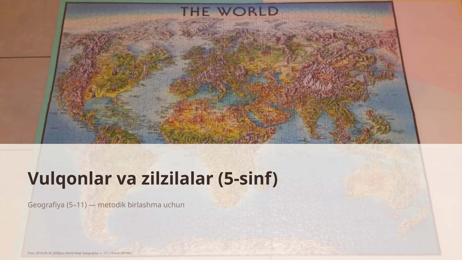 Vulqonlar va zilzilalar (5-sinf)