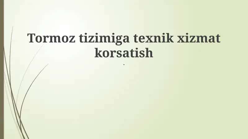 Tormoz tizimi