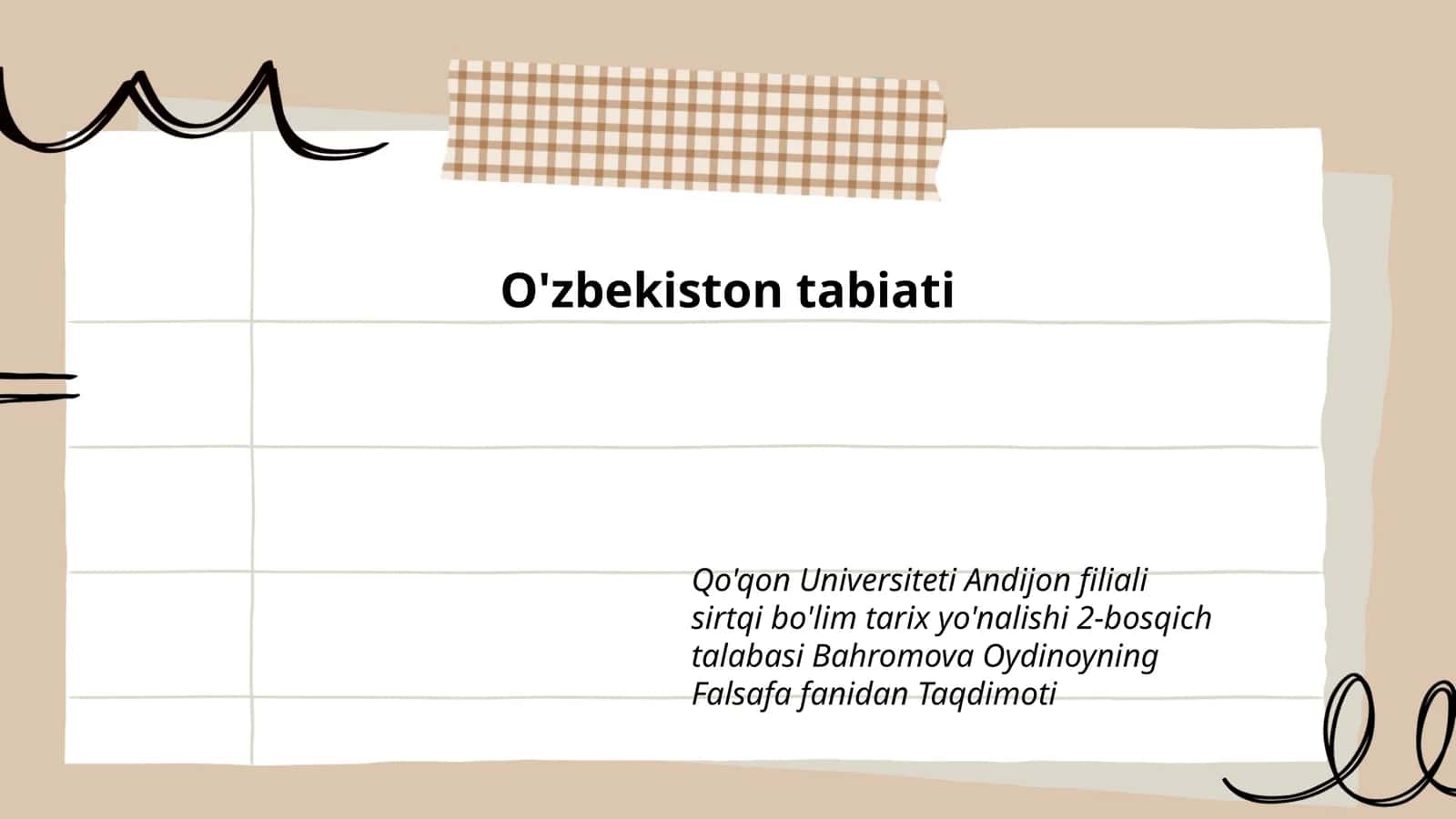 O'zbekiston tabiati