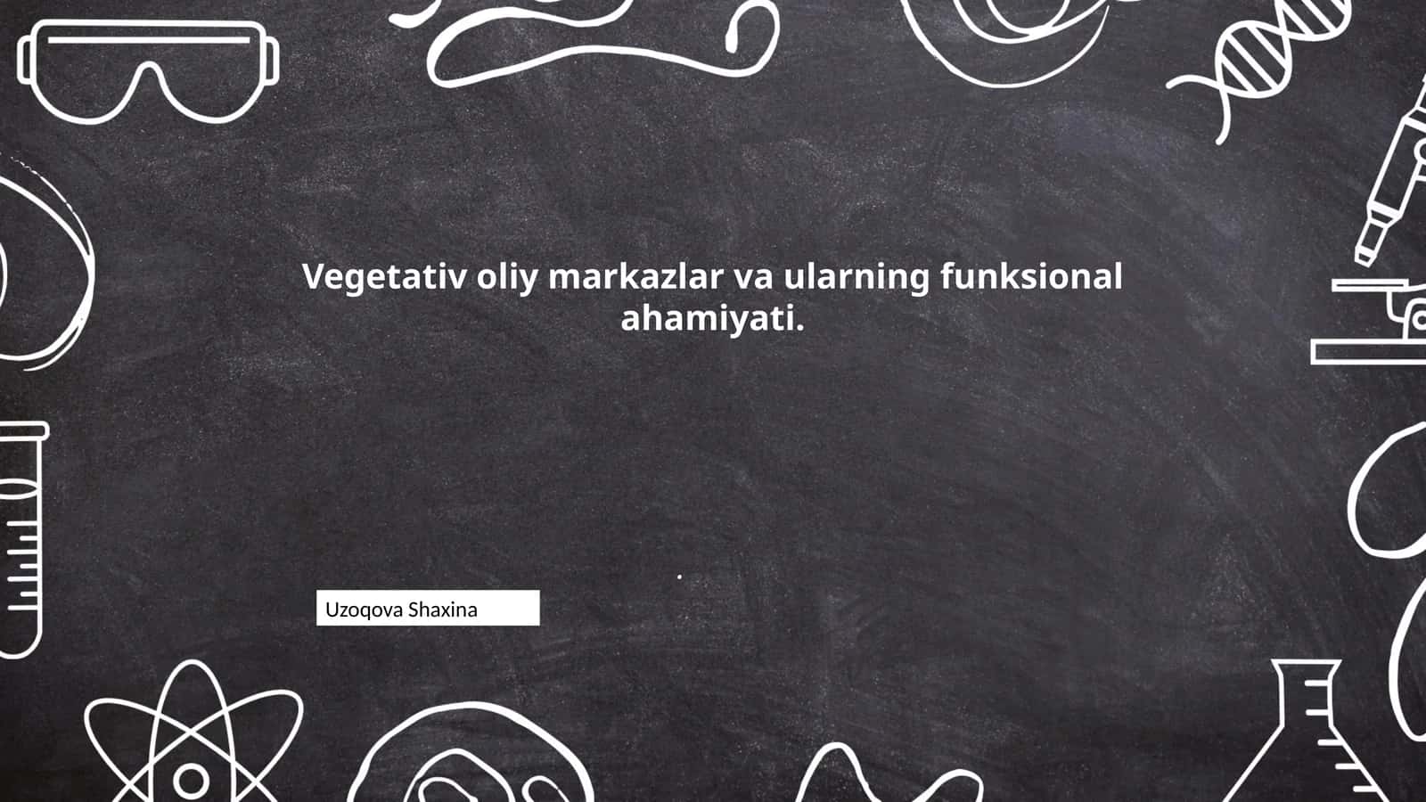 Vegetativ Oliy Markazlar va Ularining Funksional Ahamiyati