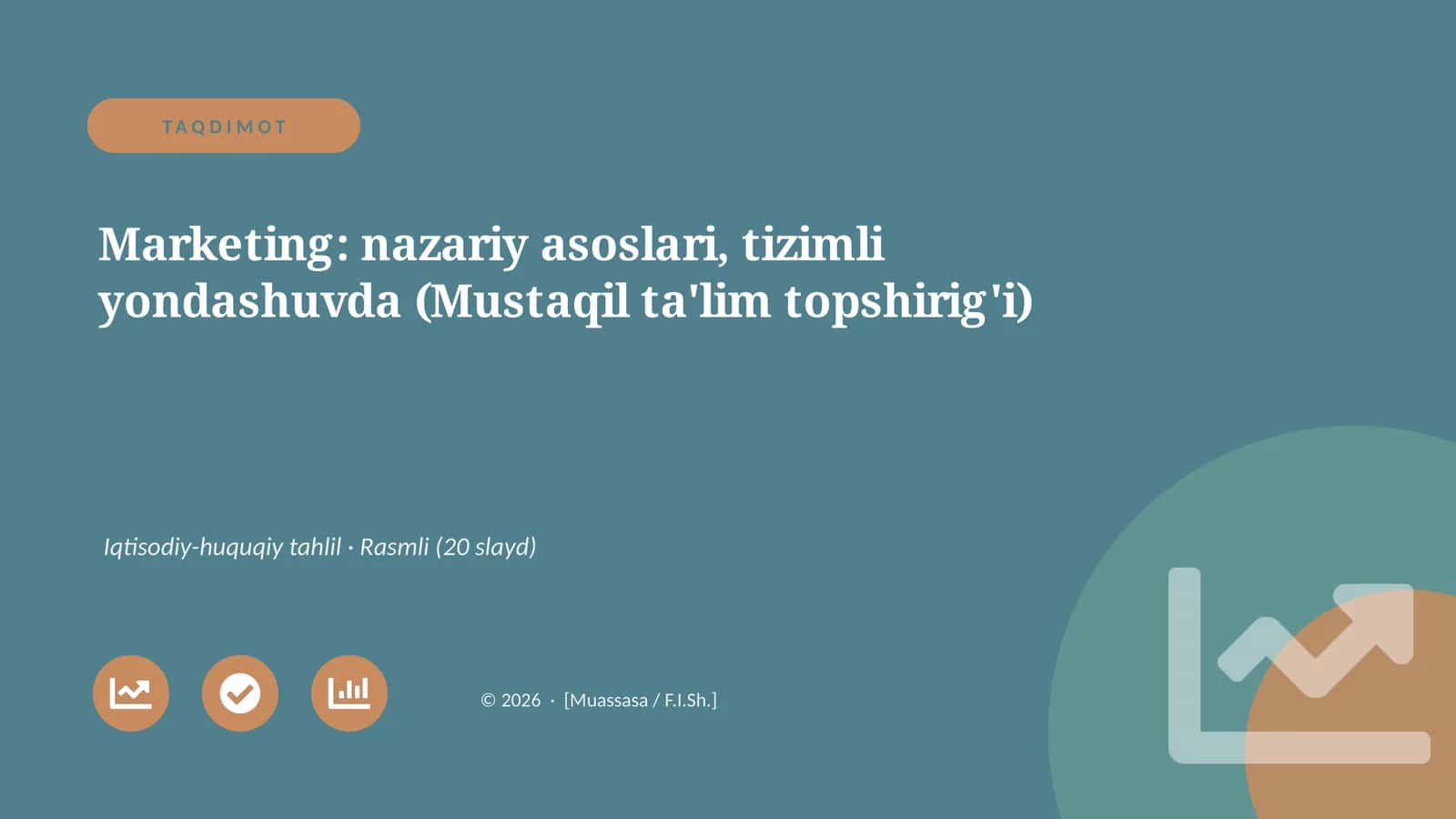 Marketing: nazariy asoslari, tizimli yondashuvda