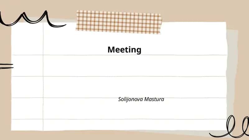 Meeting Agenda Creation