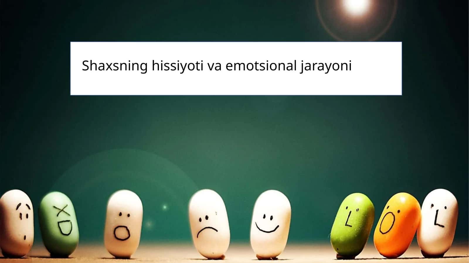 Shaxsning hissiyoti va emotsional jarayoni