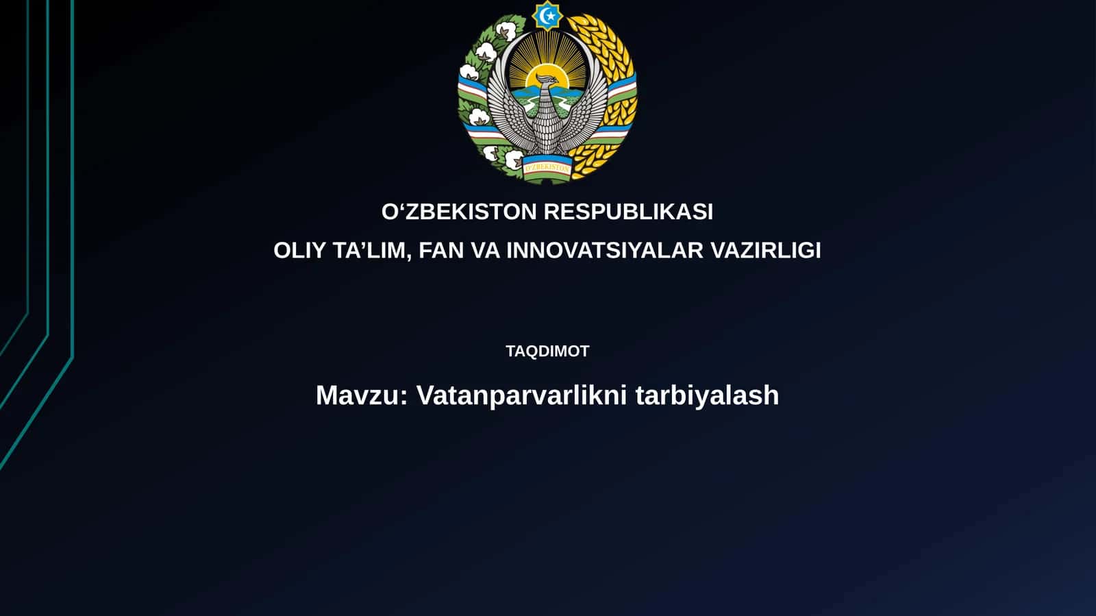 Vatanparvarlikni tarbiyalash