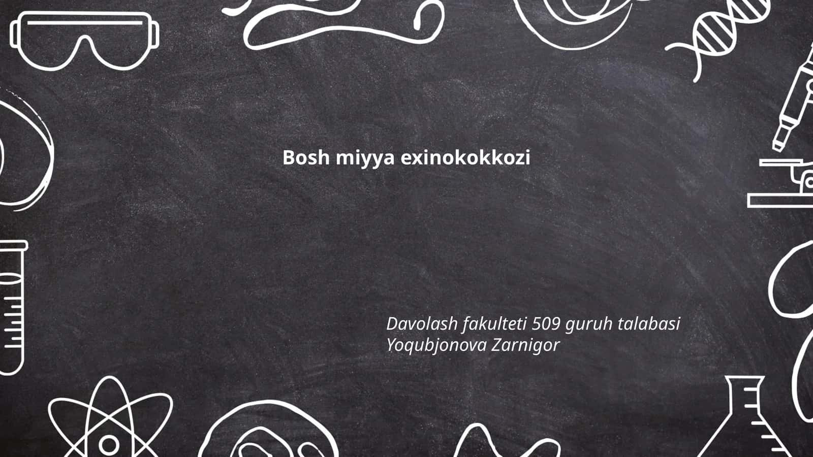 Bosh miyya exinokokkozi