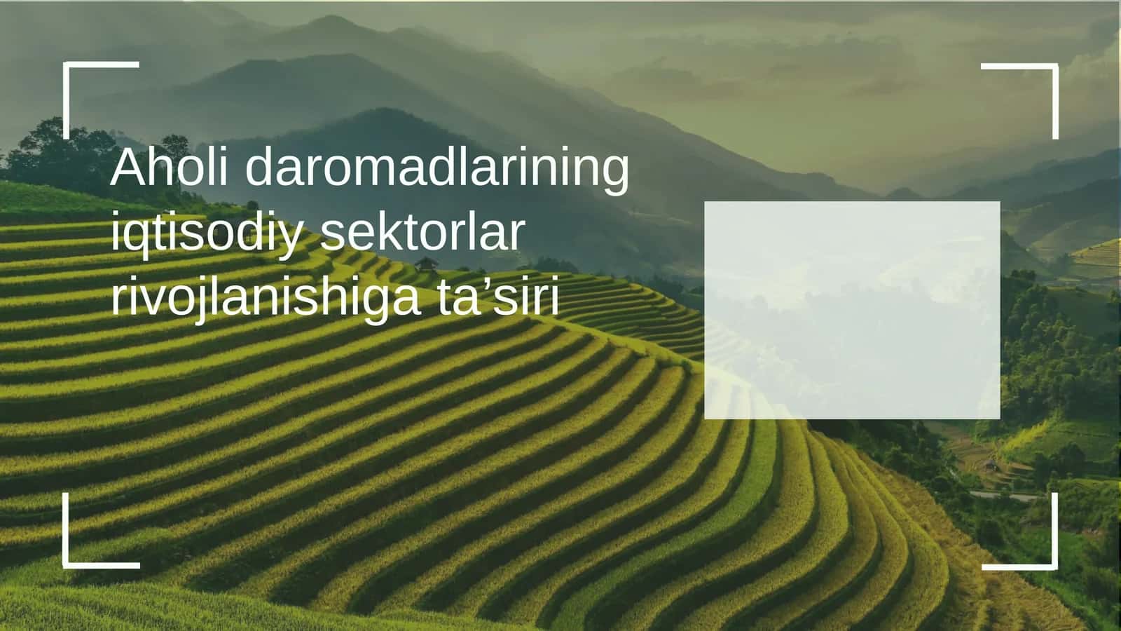 Aholi daromadlarining iqtisodiy sektorlar rivojlanishiga ta’siri