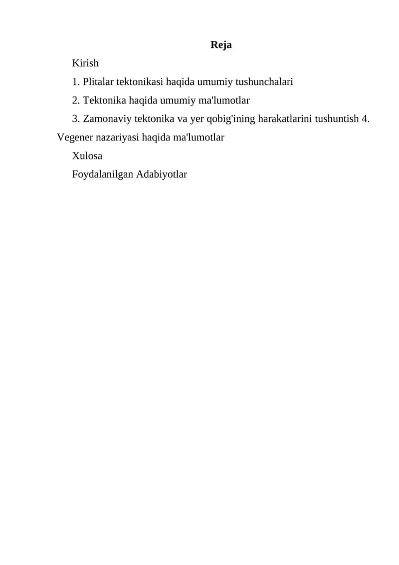 Tektonik plitalar
