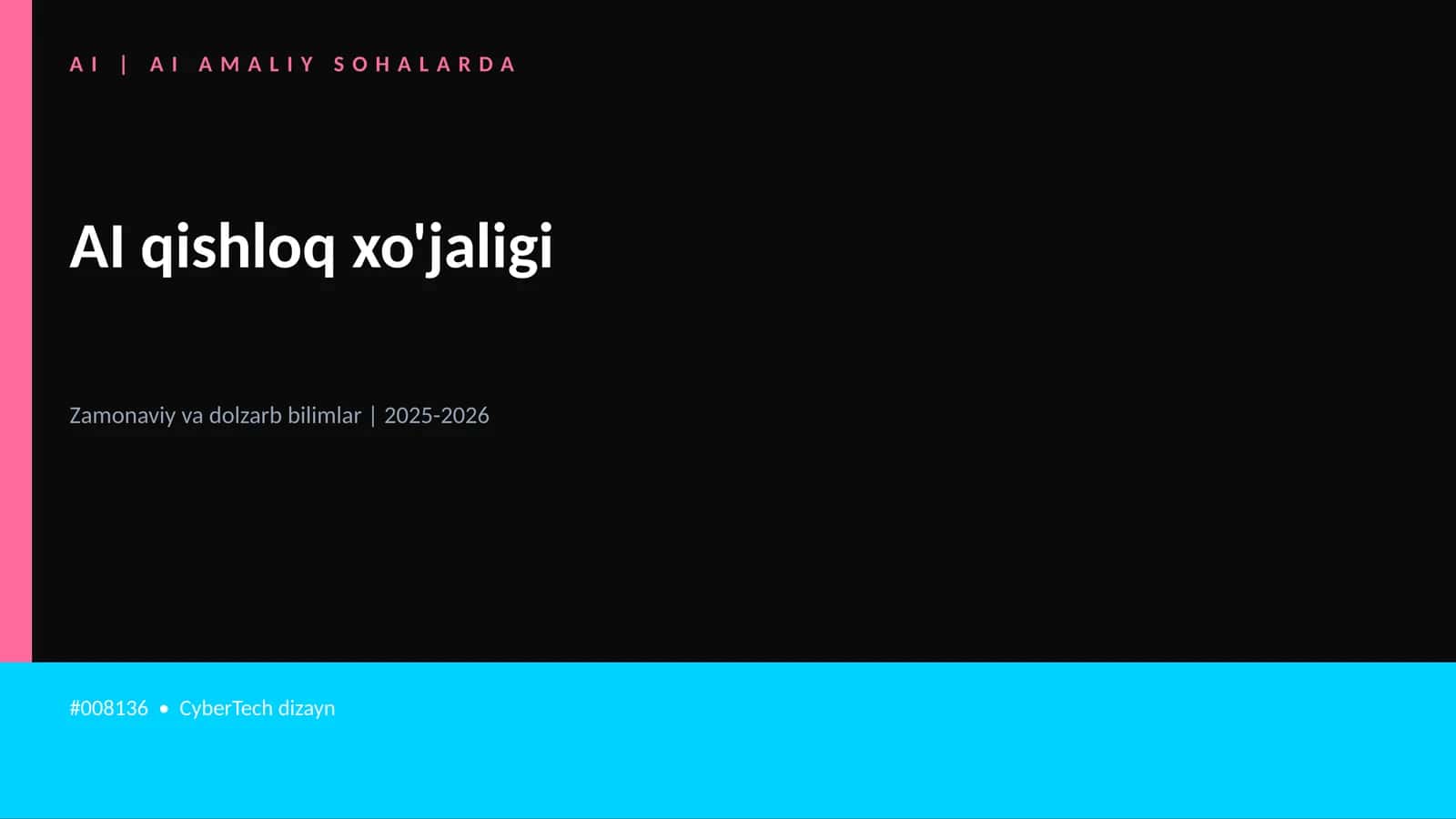AI AMALIY SOHALARDA