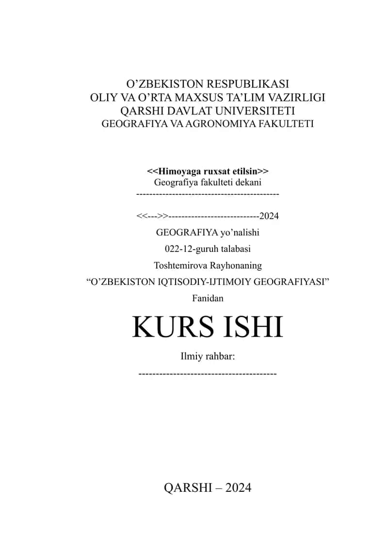O'zbekiston Respublikasi chorvachiligi