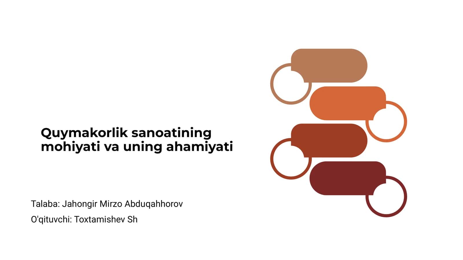 Quymakorlik sanoatining mohiyati va uning ahamiyati