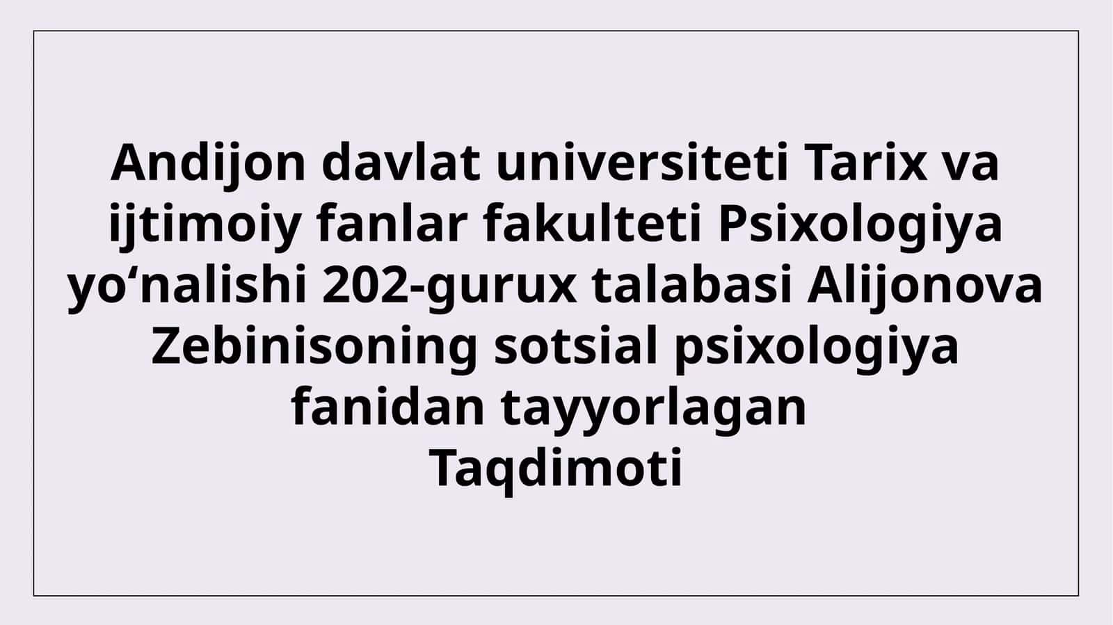 Shaxsning Jamiyatdagi Mavqei va Ijtimoiy Stereotiplar