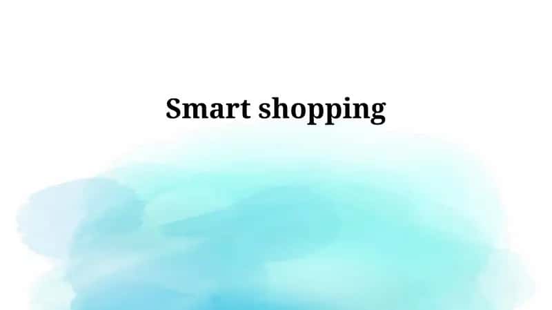 Smart shopping