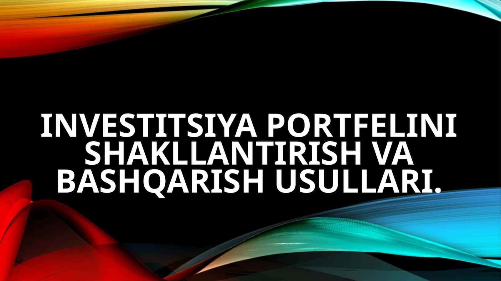 Investitsiyaportfeli