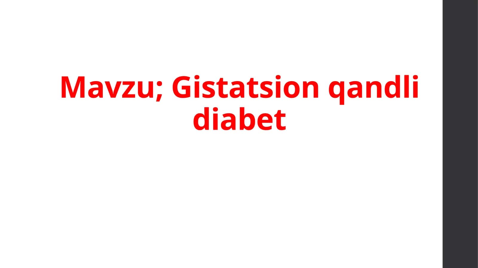 Gestatsionqandlidiabet