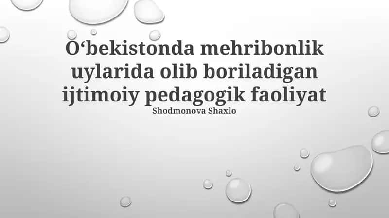 Ijtimoiy-pedagogik faoliyat