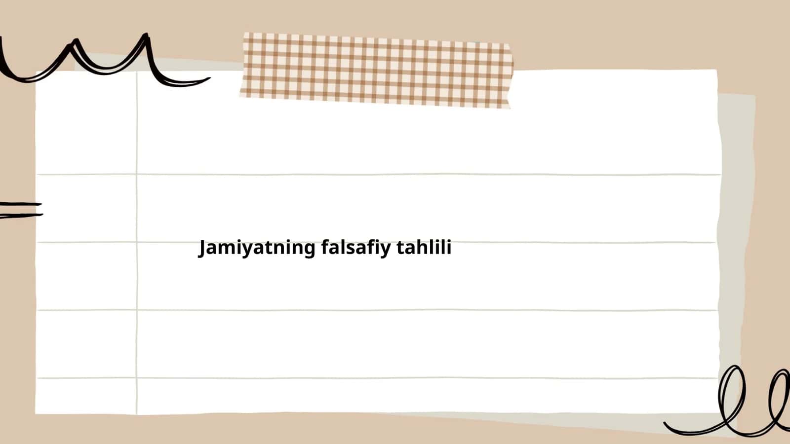 Jamiyatning falsafiy tahlili