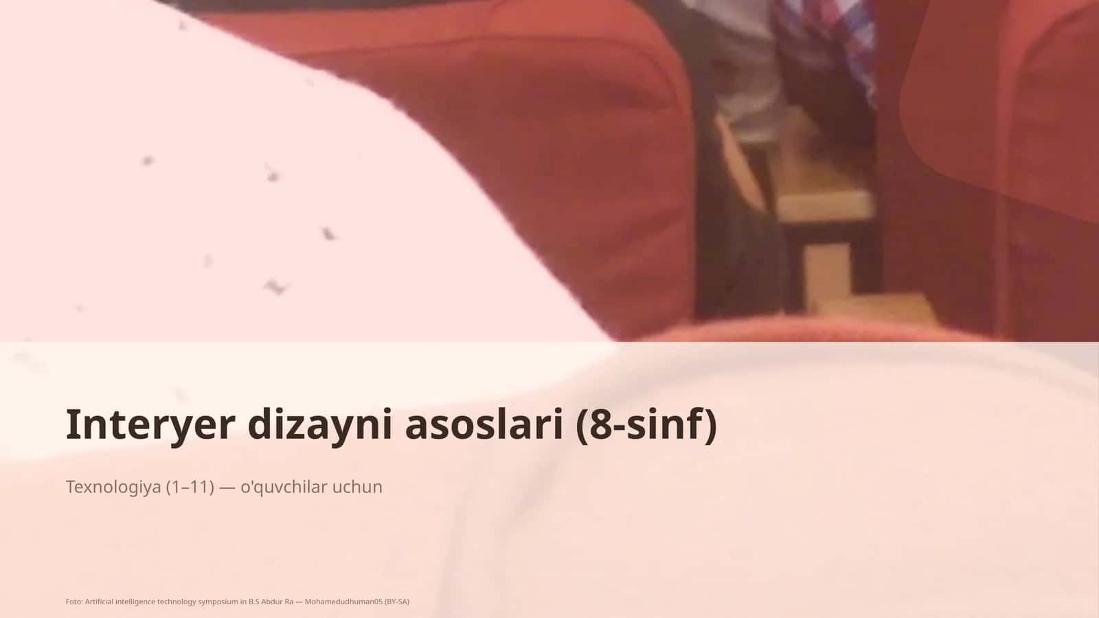 Interyer dizayni asoslari (8-sinf)