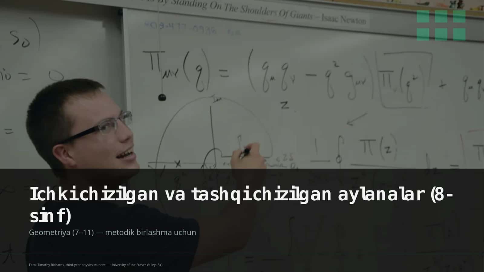 Ichki chizilgan va tashqi chizilgan aylanalar (8-sinf)