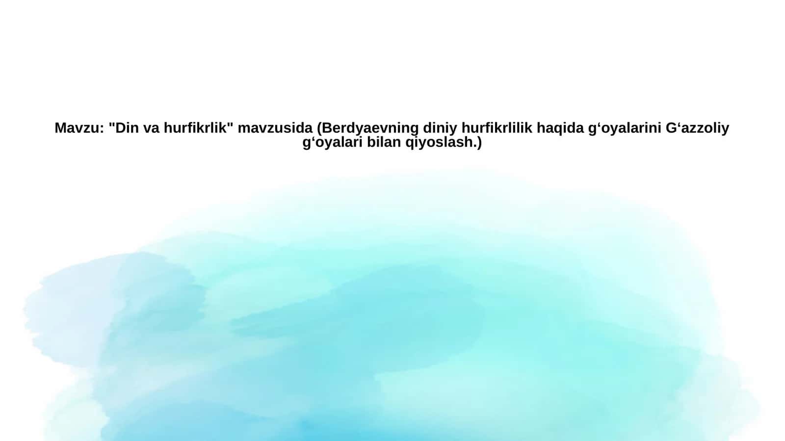 "Dinvahurfikrlik"