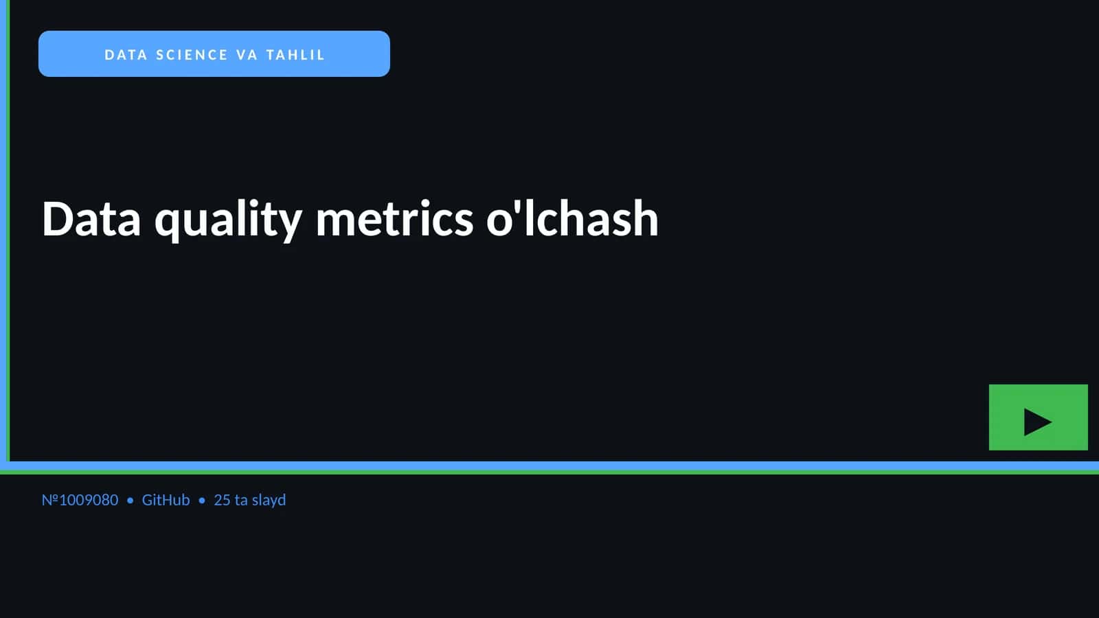 DATA SCIENCE VA TAHLIL