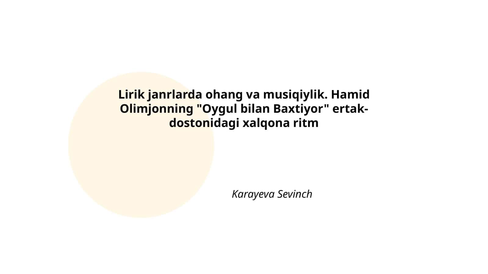 Lirik ohang va musiqiylik