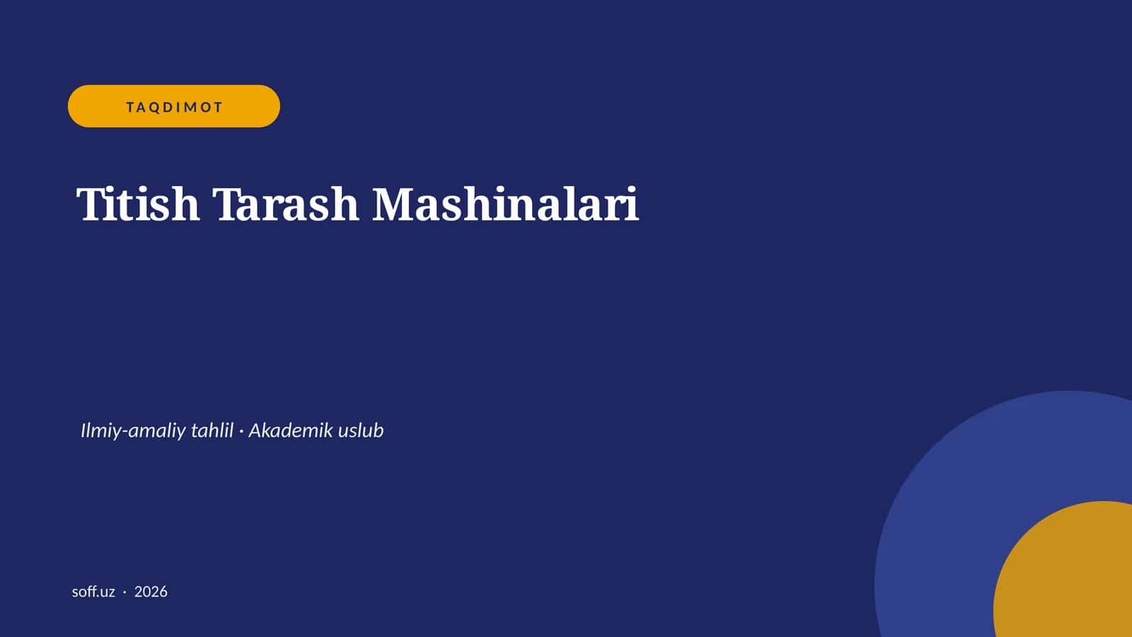 Titish Tarash Mashinalari