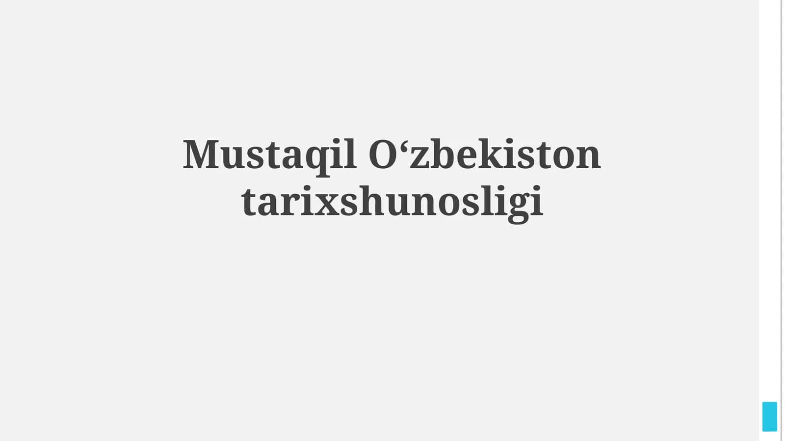 Mustaqil O'zbekiston tarixshunosligi