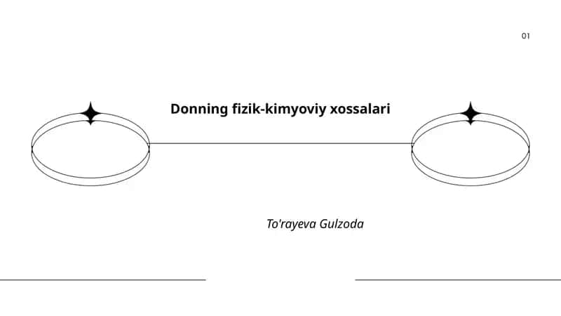 Donning fizik-kimyoviy xossalari